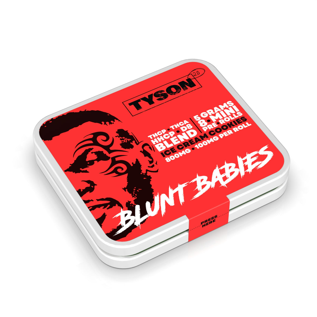 Mike Tyson 2.0 - THC-P 8pk BLUNT BABIES THCA BLEND