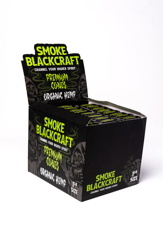 SMOKE BLACK-CRAFT 1 1/4" PREMIUM ORGANIC HEMP CONES