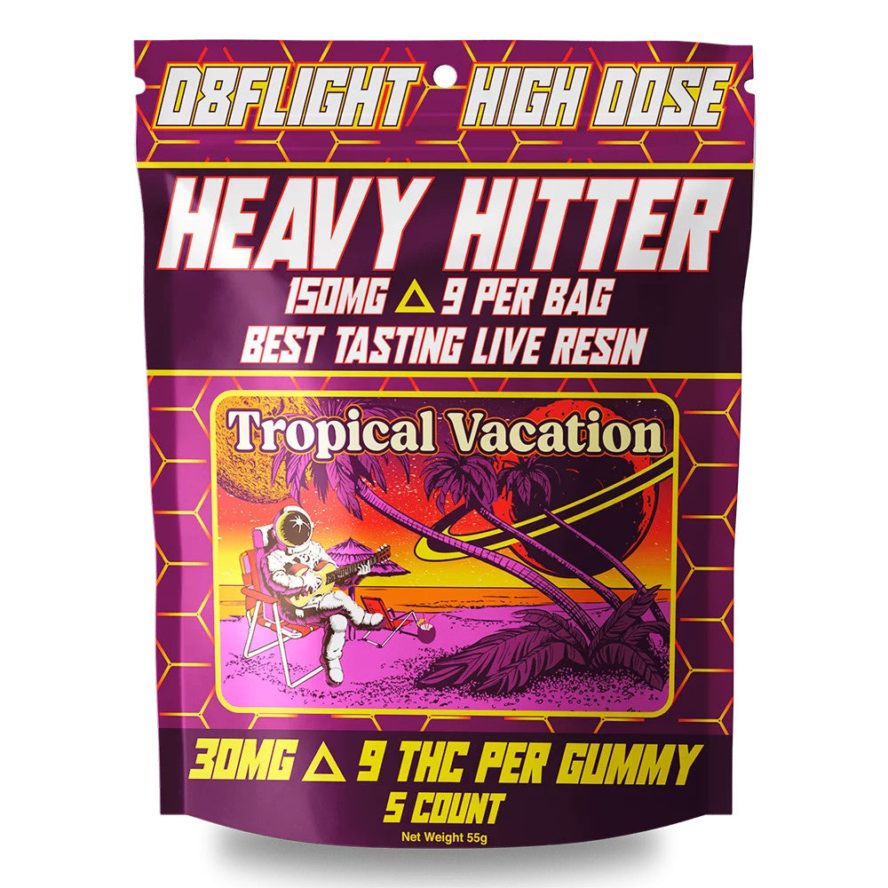 HEAVY HITTERS - D9FLIGHT DELTA 9 THC HEAVY HITTERS 150MG GUMMIES - 5CT DISPLAY
