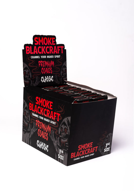 SMOKE BLACK-CRAFT  1 1/4" PREMIUM CLASSIC CONES