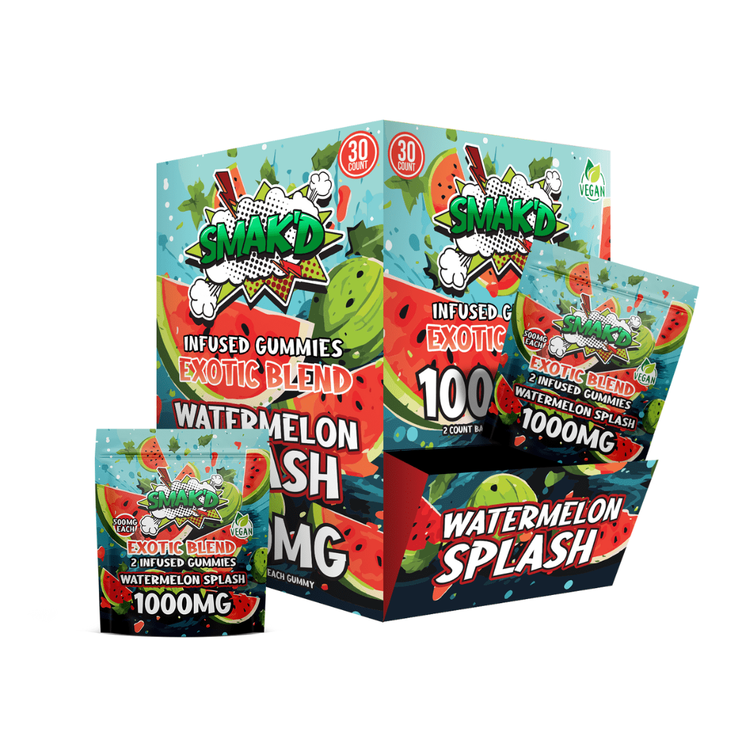 Smak'd Exotic Blend Delta 8 THC Infused Gummies 30CT  | 1000 MG PER PACK