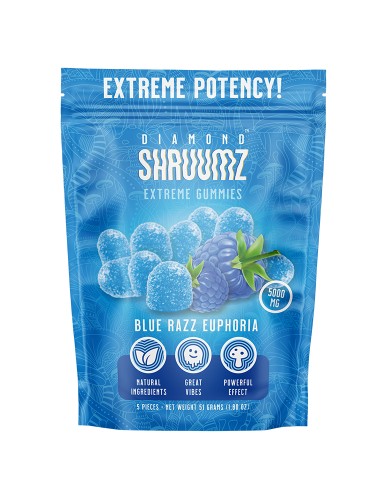 DIAMOND SHRUUMZ - EXTREME POTENCY MUSHROOM GUMMIES 5000MG - 10CT DISPLAY