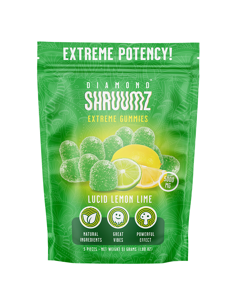 DIAMOND SHRUUMZ - EXTREME POTENCY MUSHROOM GUMMIES 5000MG - 10CT DISPLAY