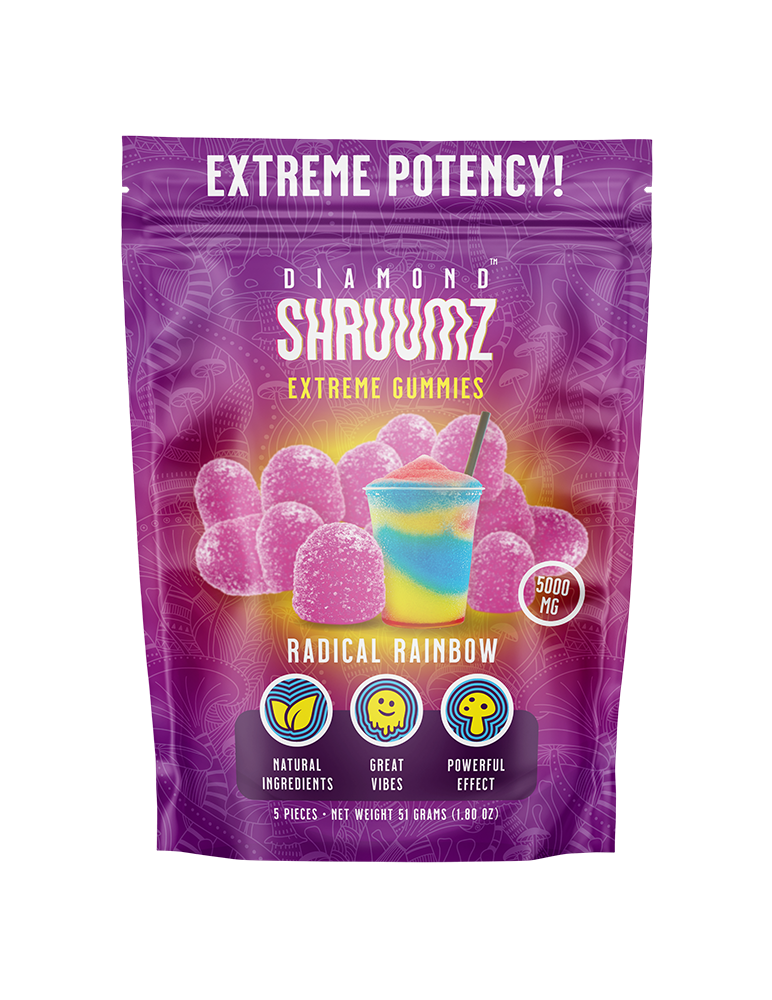 DIAMOND SHRUUMZ - EXTREME POTENCY MUSHROOM GUMMIES 5000MG - 10CT DISPLAY