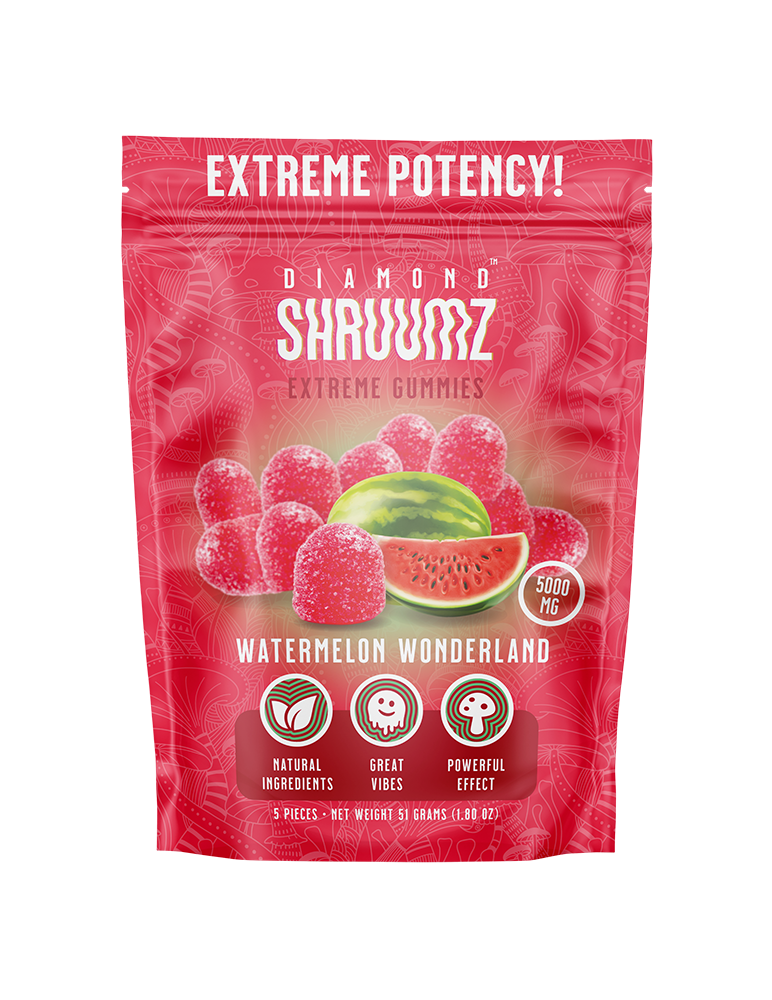 DIAMOND SHRUUMZ - EXTREME POTENCY MUSHROOM GUMMIES 5000MG - 10CT DISPLAY