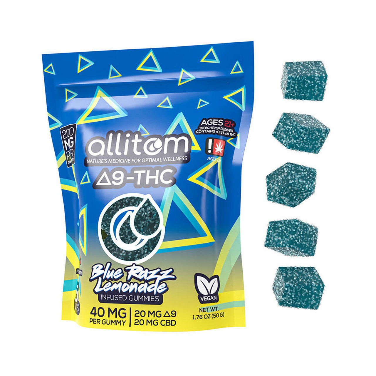 Allitom - Delta 9 THC 200mg Bag - 10CT Display