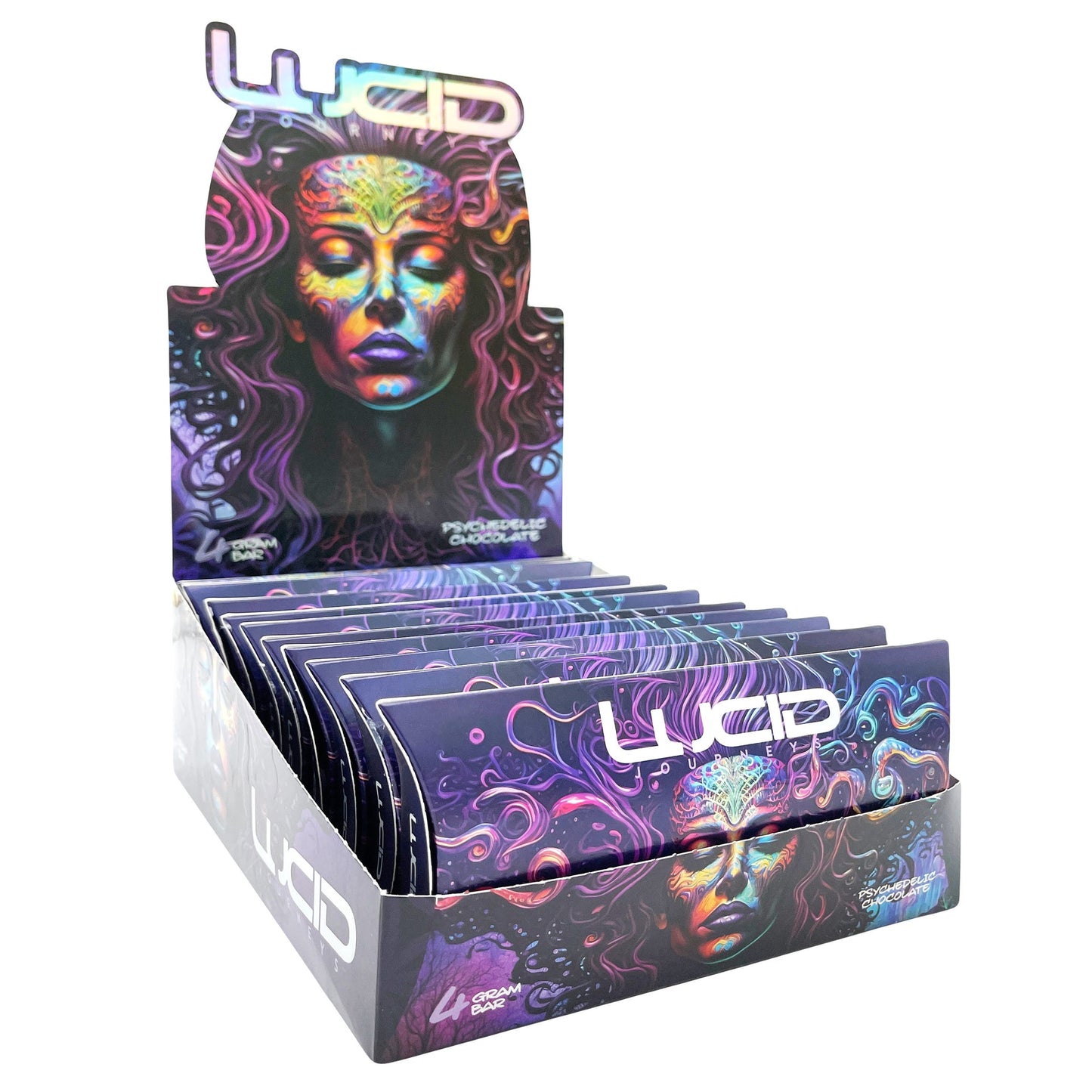LUCID JOURNEYS PSYCHEDELIC CHOCOLATE 10CT DISPLAY