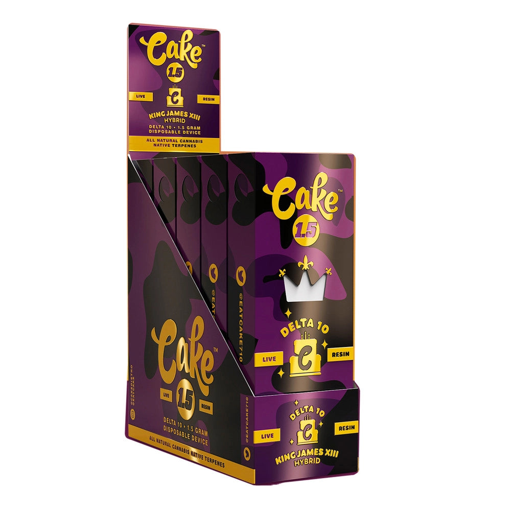 Cake - Delta 10 1.5g Live Resin Disposable - 5ct Display