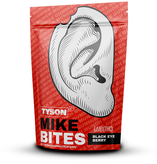 Tyson 2.0 – Mike Bites – Delta 8 Gummies 20ct Pouch, 10Pk Display – 200mg (DELTA8)