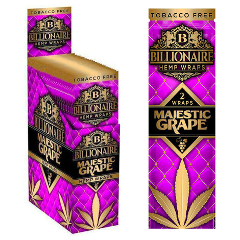 Billionaire - Hemp Wraps - 25ct Display