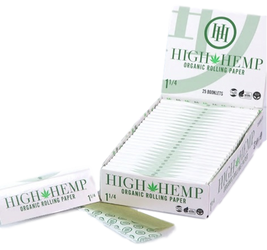 High Hemp - 1 ¼ Rolling Paper -25CT Display