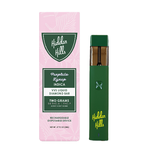 HIDDEN HILLS - D8+THC-A+THC-P LIQUID DIAMONDS DISPOSABLE VAPE 2G