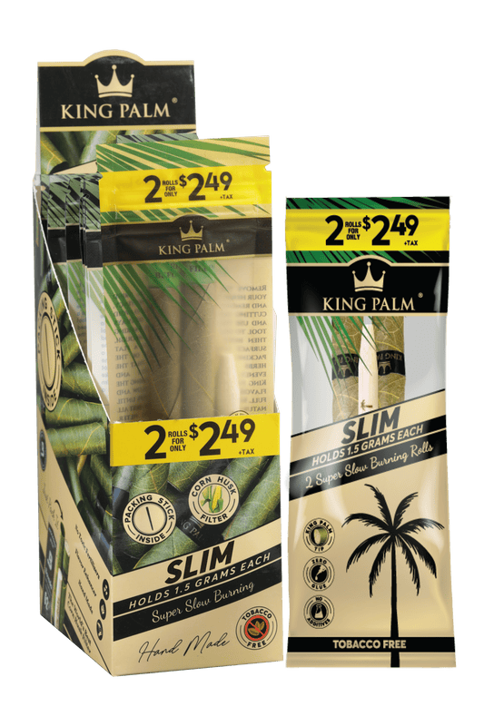 King Palm - 2 Slim Rolls -20CT Display