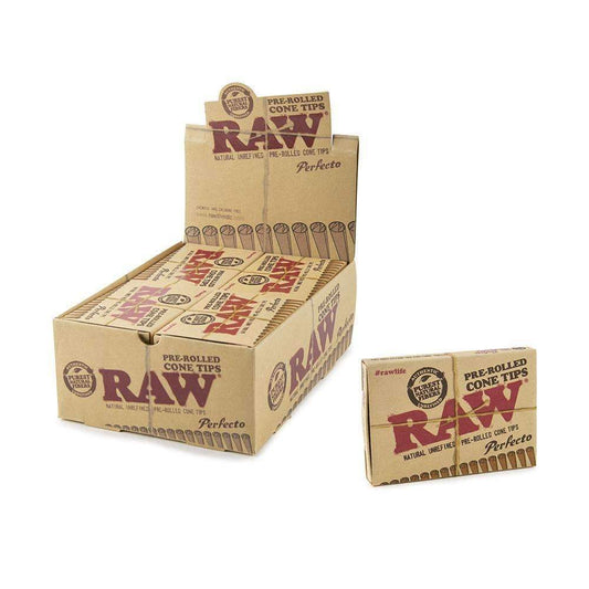 Raw - Pre Rolled Tips Perfecto -20CT Display