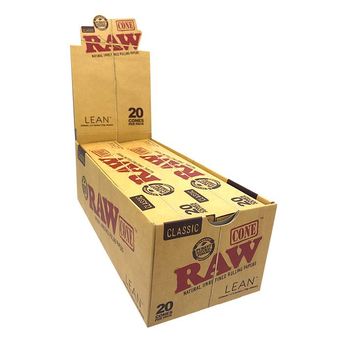 Raw - Lean Cones -12CT Display