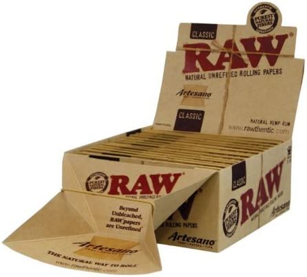 Raw - King Size Slim Organic Artesano Paper -15CT Display