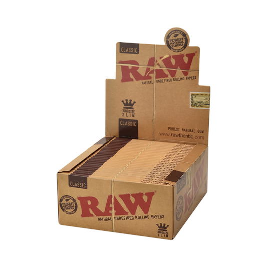 -Raw King Size Slim Classic Papers -50CT Per Display