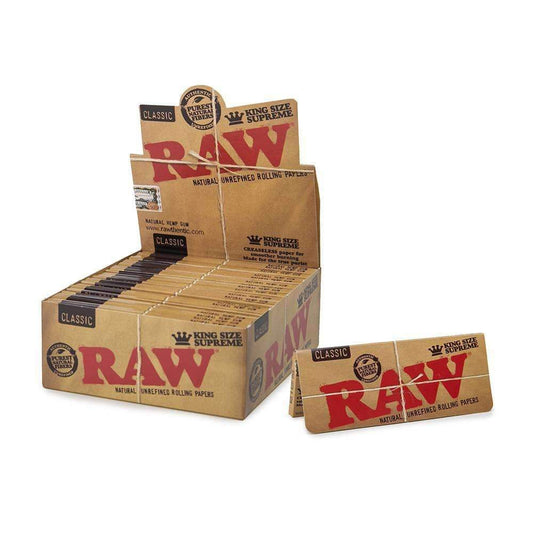 -Raw King Size Supreme Classic Paper -24CT Display
