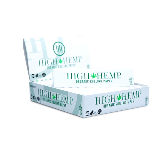 High Hemp - King Size Slim Rolling Paper - 25CT Display