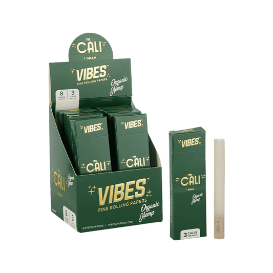 Vibes - Organic Hemp Cali 1 Gram Cones - 8CT Display