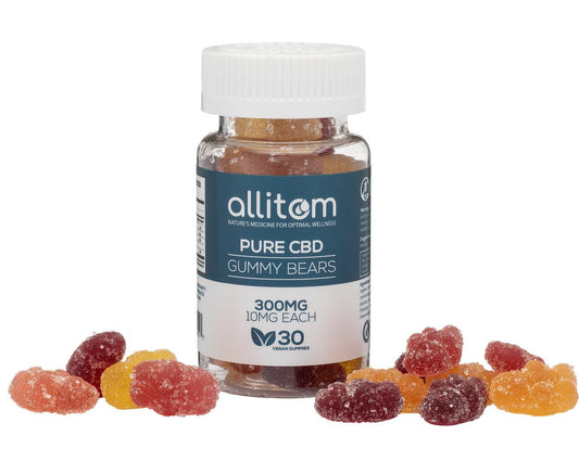 Allitom - Pure CBD Vegan Gummy Bears - 300mg