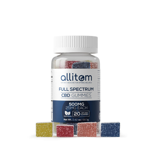 Allitom - Full Spectrum Vegan Fruit Gummies - 500mg