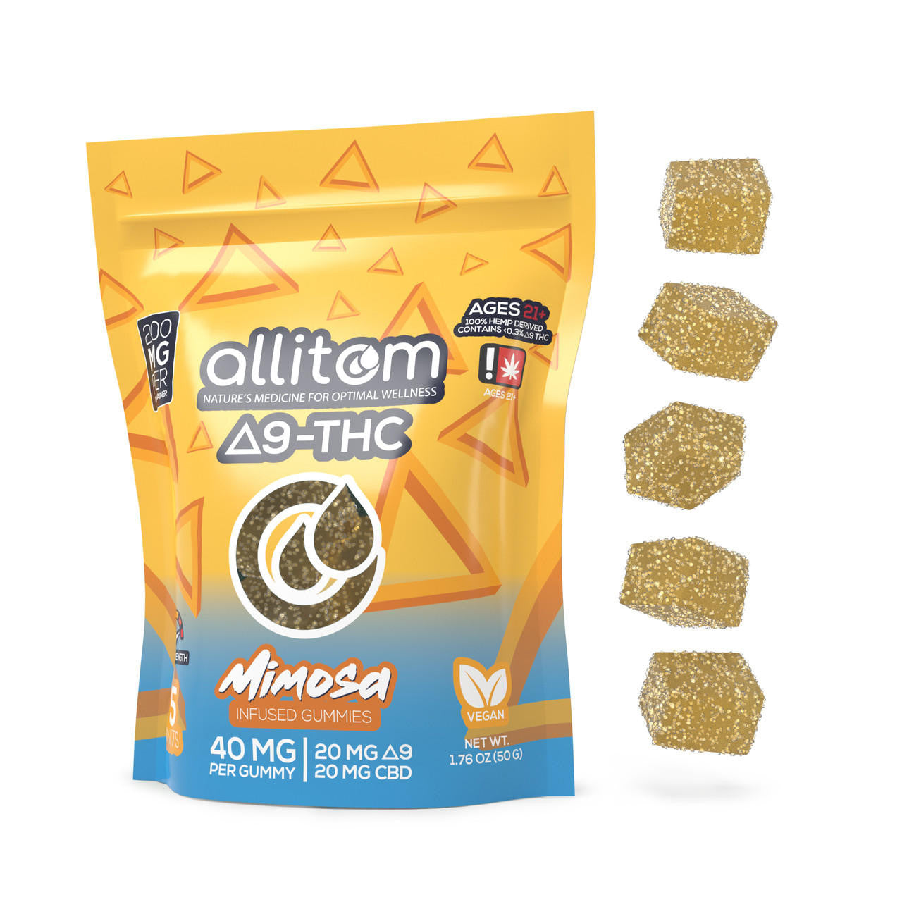 Allitom - Delta 9 THC 200mg Bag - 10CT Display