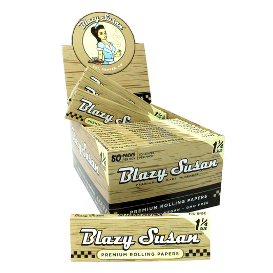 Blazy Suzan - 1 ¼ Unbleached Papers - 50ct Display