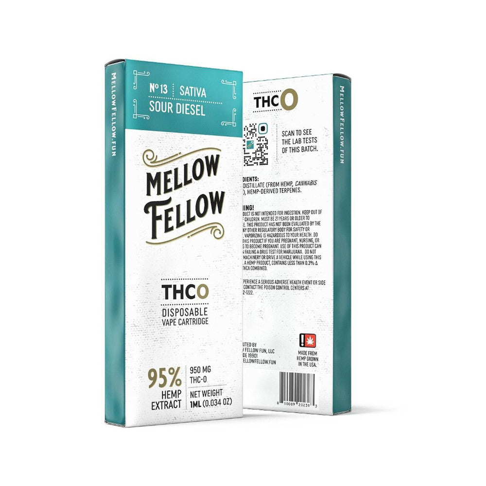 MELLOW FELLOW 1ML THC-O DISPOSABLE VAPE 950MG - DISPLAY OF 6CT