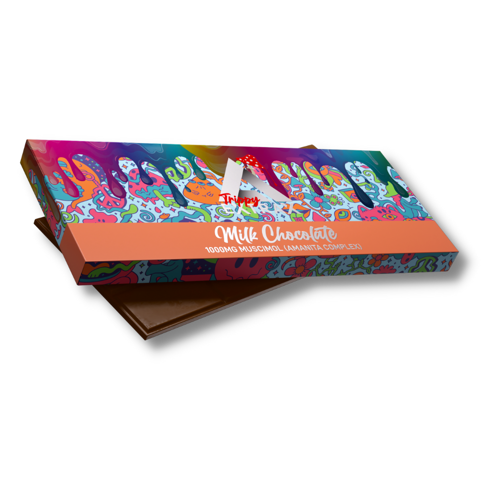 Trippy Extrax - 1000MG Amanita Shroom Chocolate Bars - 10CT Display