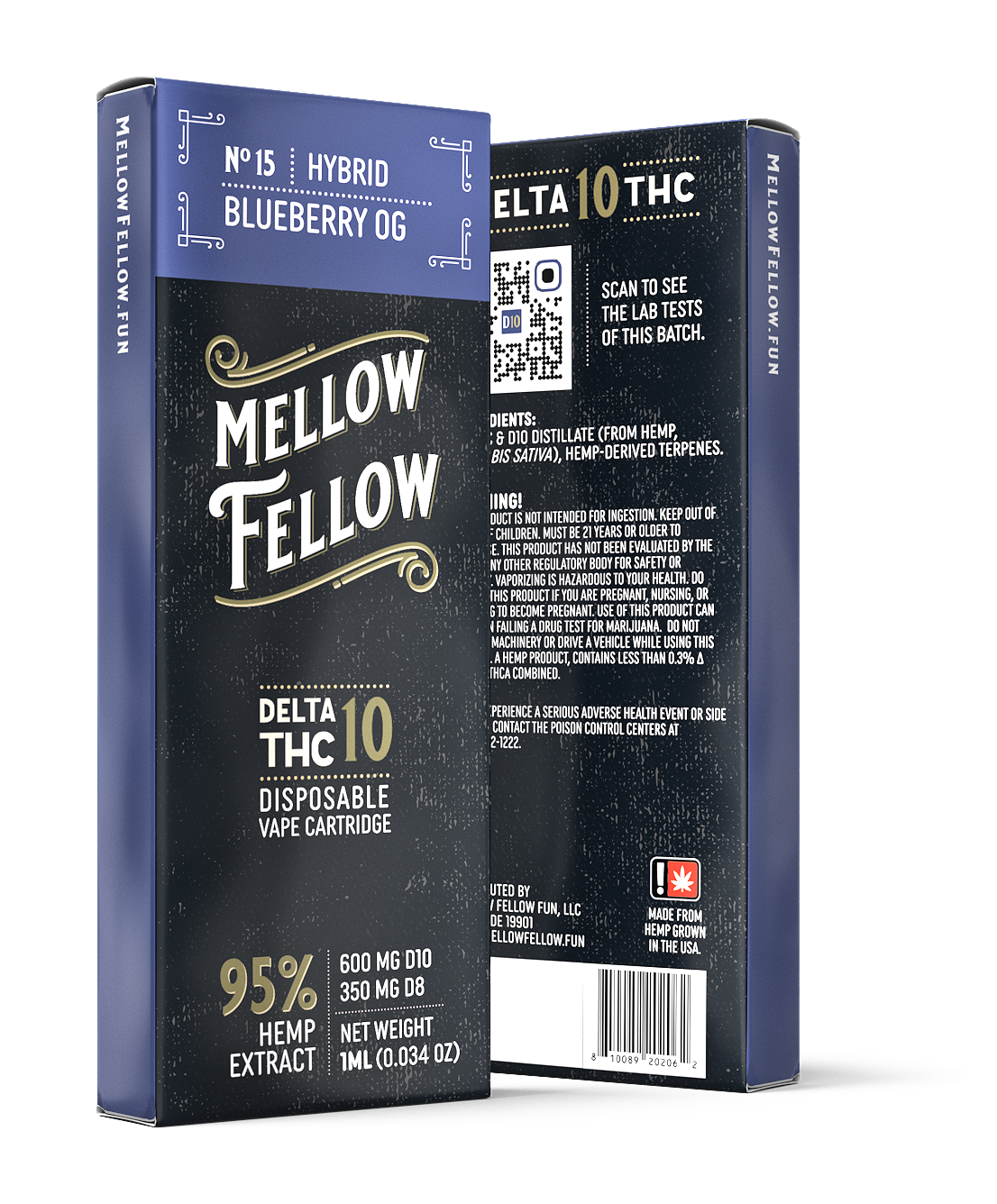 MELLOW FELLOW DELTA 10 DISPOSABLE DEVICE 950MG - DISPLAY OF 6CT