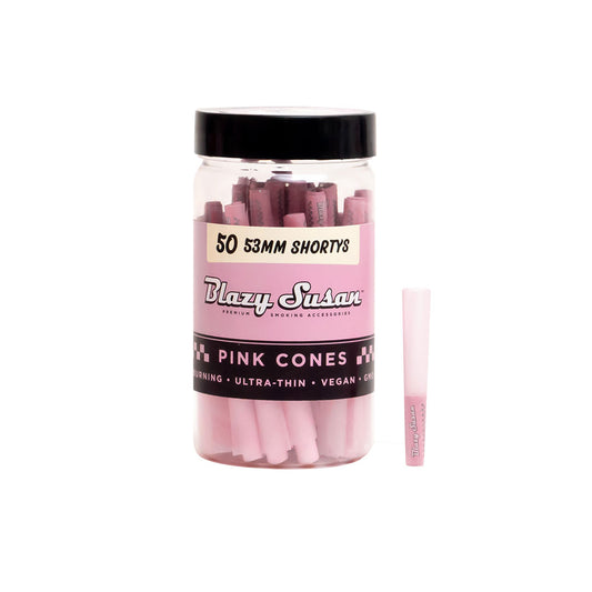 Blazy Suzan - 53mm 50ct Jars Pink Cones