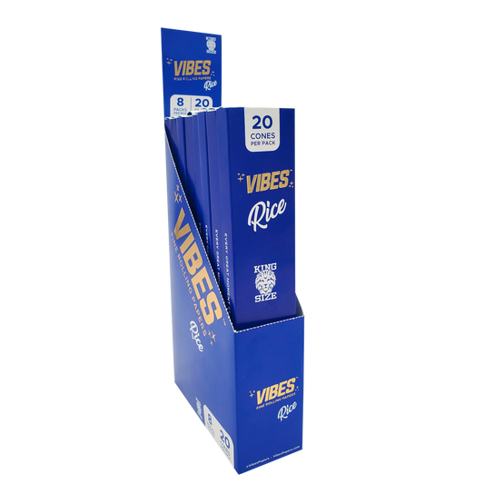 Vibes - Rice King Size Cone 20pk - 8CT Display