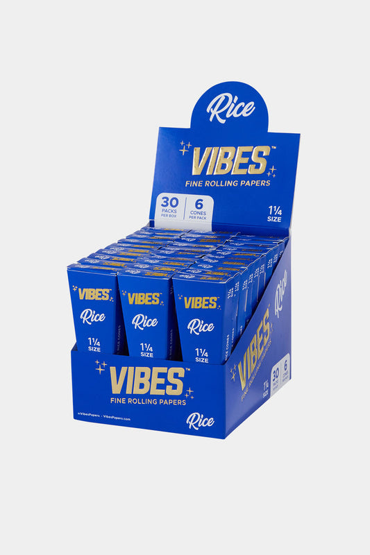 Vibes - Rice 1 ¼ Cone 6pk - 30CT Display