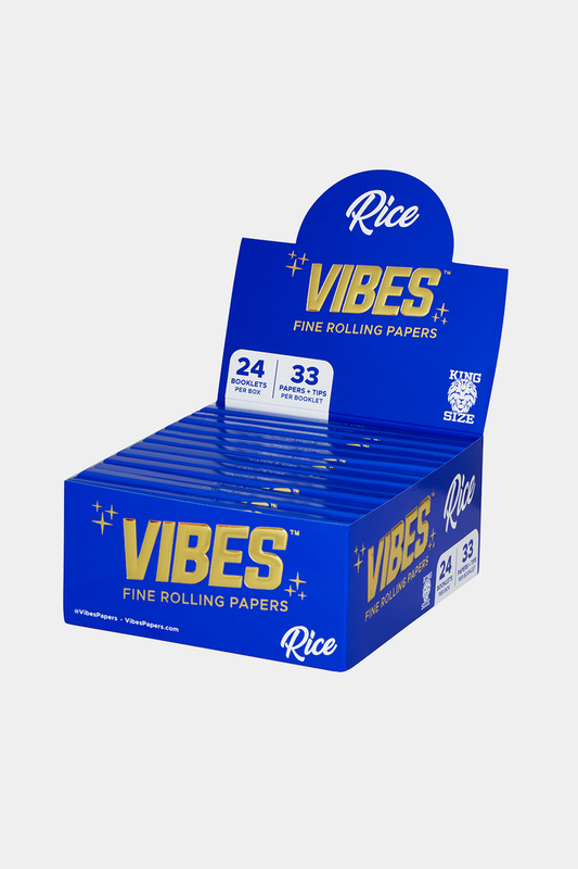 Vibes - Rice King Size Paper + Tips - 24CT Display