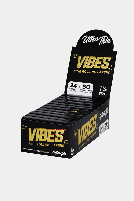 Vibes - Ultra Thin 1 ¼ Paper + Tips - 24CT Display